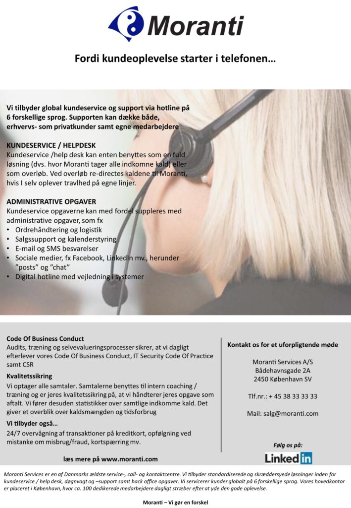 Fordi kundeoplevelse starter i telefonen